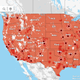 The dark red dots show where Verizon’s mmWave 5G network is available, which offers some of the highest speeds you can get from 5G right now.
